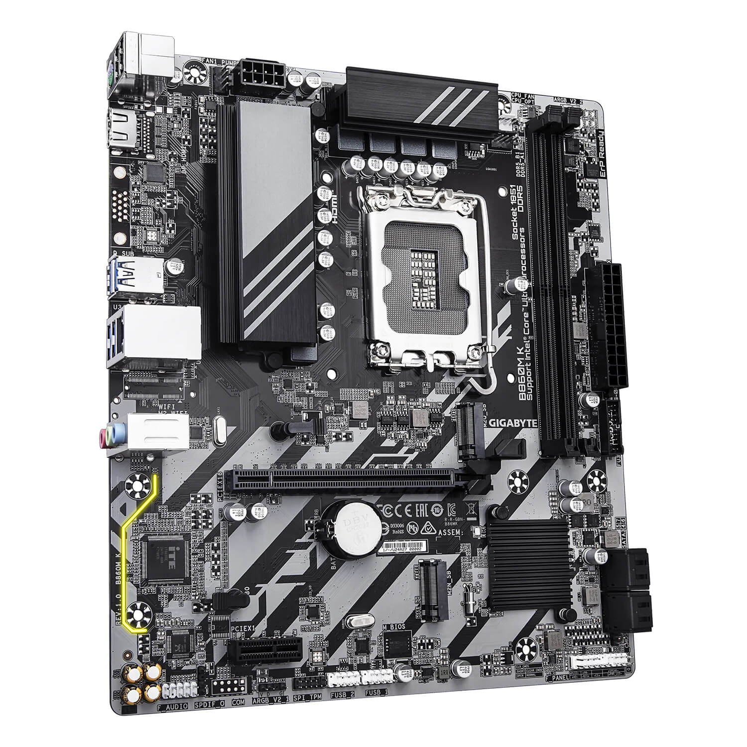 Gigabyte B860M K Socket 1851 H3 Gigabyte B860M K - Socket 1851 - Ảnh 3