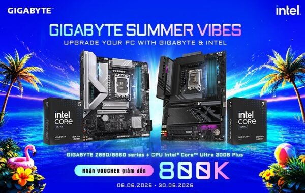 Gigabyte summer vibes Intel update mobile Tân Doanh
