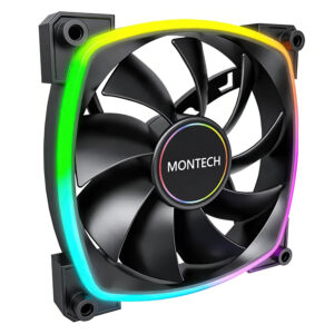 Montech AX140 PWM Black 140mm ARGB LED Fan Case H2 Montech AX140 PWM (Black) - 140mm ARGB LED Fan Case