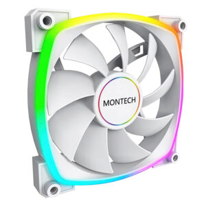 Montech AX140 PWM White 140mm ARGB LED Fan Case H2 Montech AX140 PWM (White) - 140mm ARGB LED Fan Case