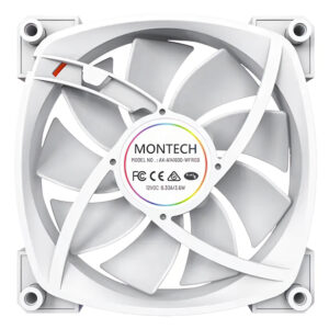 Montech AX140 PWM White 140mm ARGB LED Fan Case H5 Montech AX140 PWM (White) - 140mm ARGB LED Fan Case