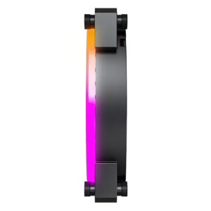 Montech RX140 PWM Black 140mm ARGB LED Fan Case H3 Montech RX140 PWM (Black) - 140mm ARGB LED Fan Case