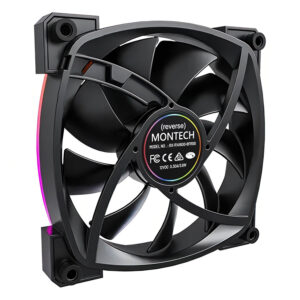 Montech RX140 PWM Black 140mm ARGB LED Fan Case H4 Montech RX140 PWM (Black) - 140mm ARGB LED Fan Case