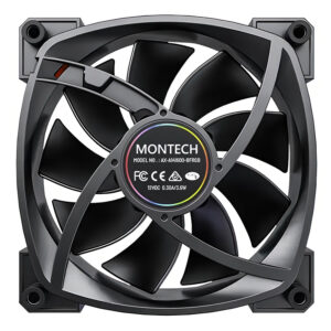 Montech RX140 PWM Black 140mm ARGB LED Fan Case H5 Montech RX140 PWM (Black) - 140mm ARGB LED Fan Case