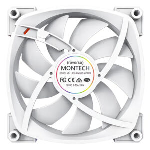 Montech RX140 PWM White 140mm ARGB LED Fan Case H5 Montech RX140 PWM (White) - 140mm ARGB LED Fan Case