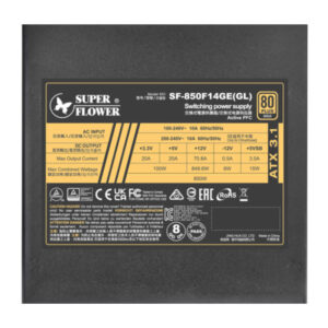 SuperFlower Leadex III 850W ATX 3.1 80 Plus Gold SF 850F14GE GL H8 SuperFlower Leadex III 850W ATX 3.1 - 80 Plus Gold - Full Modular PSU (SF-850F14GE-GL)