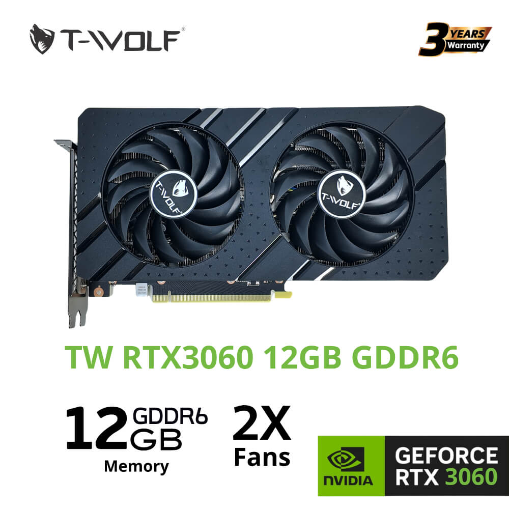 T Wolf Rtx3060 12G D6 Dual H2 T-WOLF RTX 3060 DUAL 12GB GDDR6 - Ảnh 2
