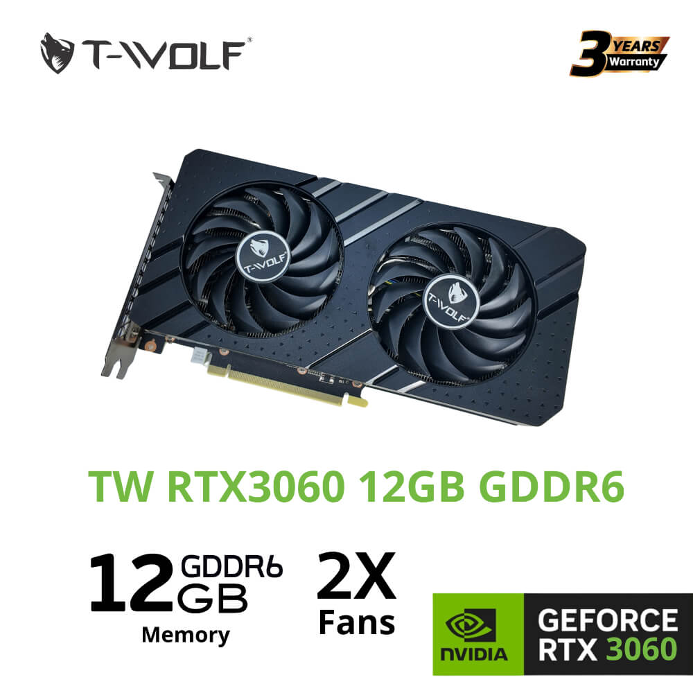 T Wolf Rtx3060 12G D6 Dual H3 T-WOLF RTX 3060 DUAL 12GB GDDR6 - Ảnh 3