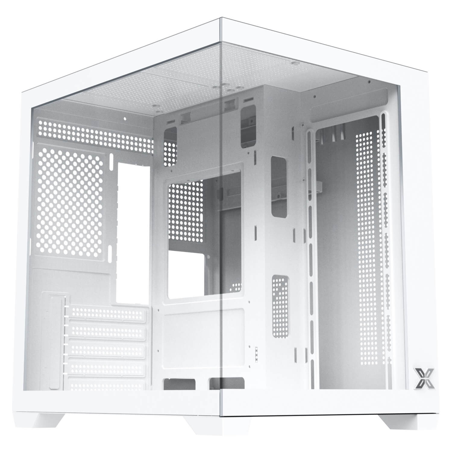 XIGMATEK AQUA MS Arctic Micro ATX Tower Case No Fan H1 XIGMATEK AQUA MS Arctic - Micro-ATX Tower Case (No Fan)