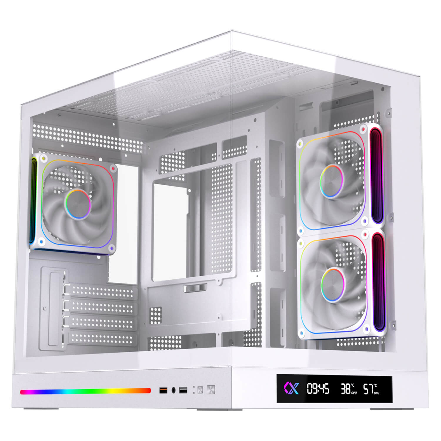 XIGMATEK M DGT 3AF Arctic Micro ATX Tower Case 3 Fan ARGB H1 XIGMATEK M DGT 3AF Arctic - Micro-ATX Tower Case (3 Fan ARGB)