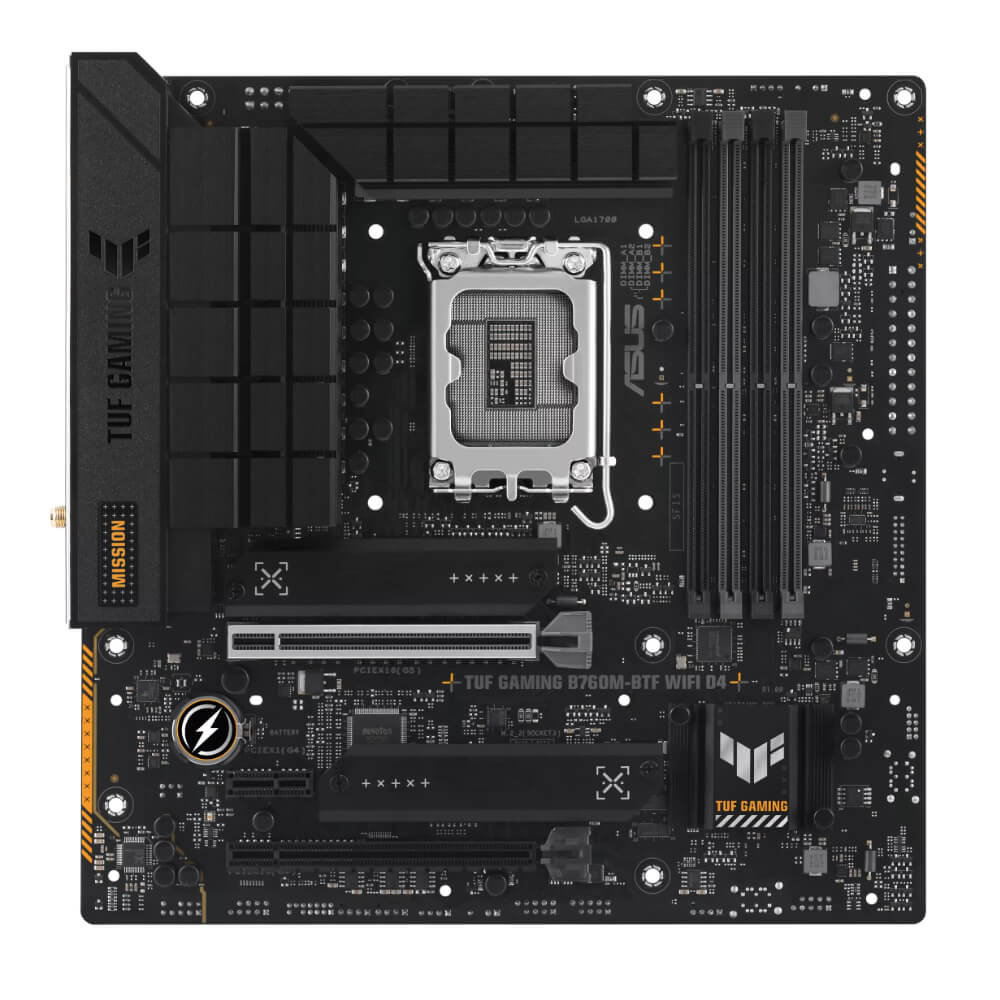 ASUS TUF GAMING B760M BTF WIFI D4 H2 ASUS TUF GAMING B760M-BTF WIFI D4 - Socket 1700 - Ảnh 2