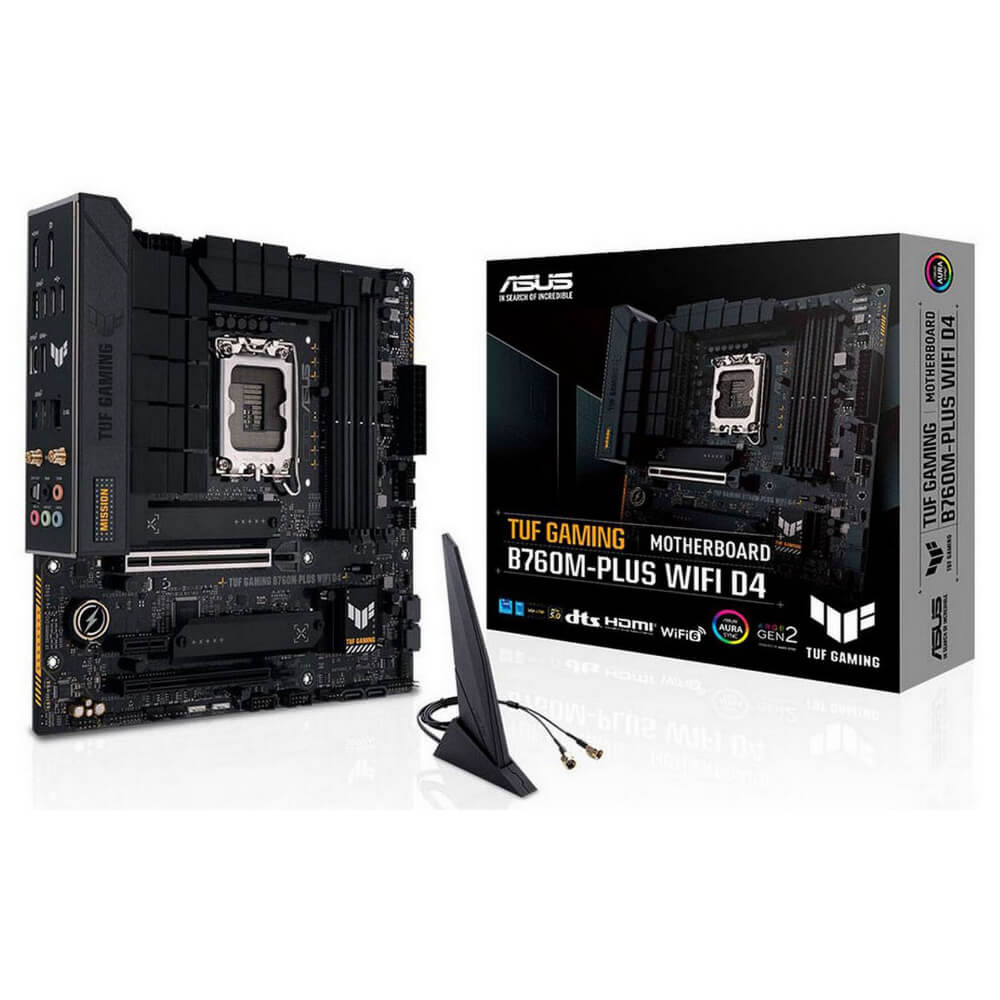 ASUS TUF GAMING B760M PLUS D4 H1 ASUS TUF GAMING B760M-PLUS D4 - Socket 1700