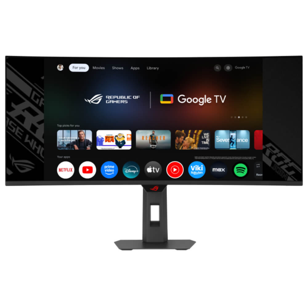 Asus ROG Strix OLED XG34WCDMTG H1 ASUS ROG Strix OLED XG34WCDMTG - Android 14 Google TV, NVIDIA GeForce NOW Pre-Installed - 34 inch WQHD OLED | 240Hz | 0.03ms | USB Type-C | Curved