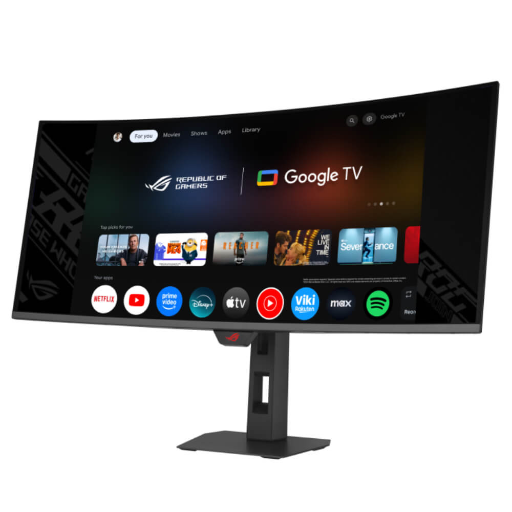 Asus ROG Strix OLED XG34WCDMTG H3 ASUS ROG Strix OLED XG34WCDMTG - Android 14 Google TV, NVIDIA GeForce NOW Pre-Installed - 34 inch WQHD OLED | 240Hz | 0.03ms | USB Type-C | Curved - Ảnh 3