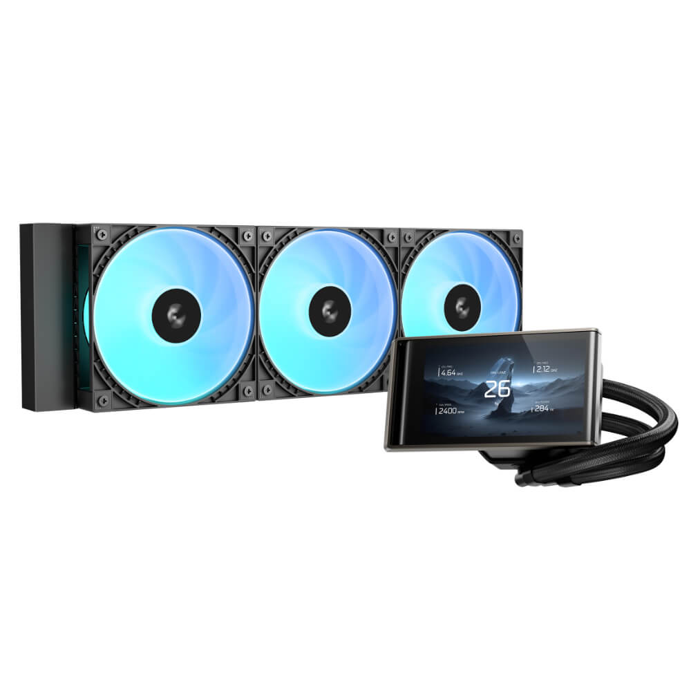Deepcool LT360 VISION ARGB Black H1 DeepCool LT360 VISION ARGB Black - 360mm AIO Liquid CPU Cooler