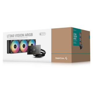 Deepcool LT360 VISION ARGB Black H8 DeepCool LT360 VISION ARGB Black - 360mm AIO Liquid CPU Cooler