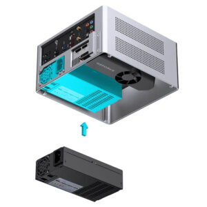 Jonsbo NV10 Silver H6 Jonsbo NV10 Silver - ITX Case