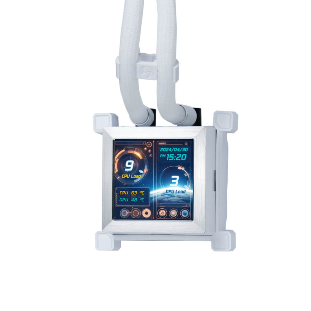 Lian Li HydroShift LCD 360TL White H3 Lian Li HydroShift LCD 360TL White - 360mm Liquid Cooler - Ảnh 3