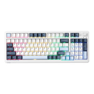 Machenike KG98 Tri mode RGB White H1 Machenike KG98 Tri-mode RGB - Wireless Gaming Mechanical Keyboard