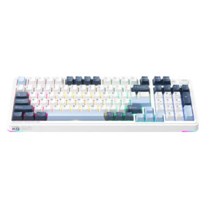 Machenike KG98 Tri mode RGB White H2 Machenike KG98 Tri-mode RGB - Wireless Gaming Mechanical Keyboard