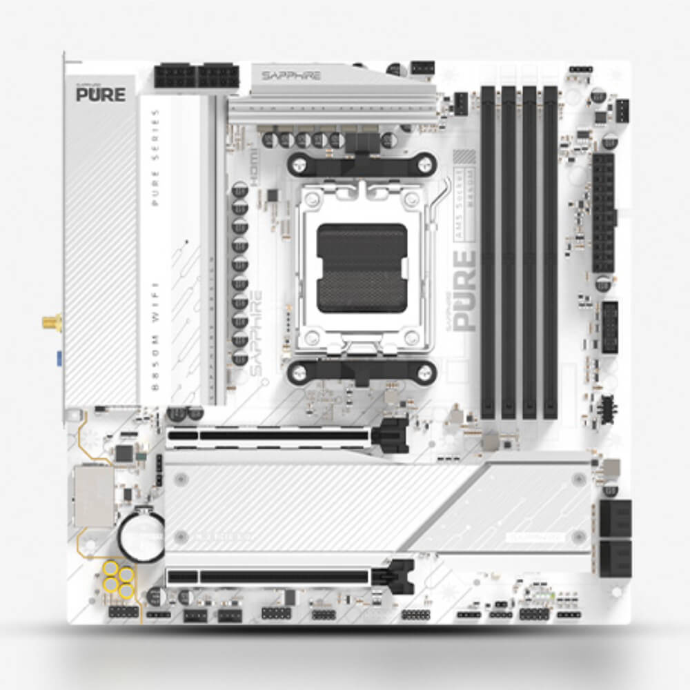 SAPPHIRE PURE B850M WIFI H2 SAPPHIRE PURE B850M WIFI - Socket AM5 - Ảnh 2