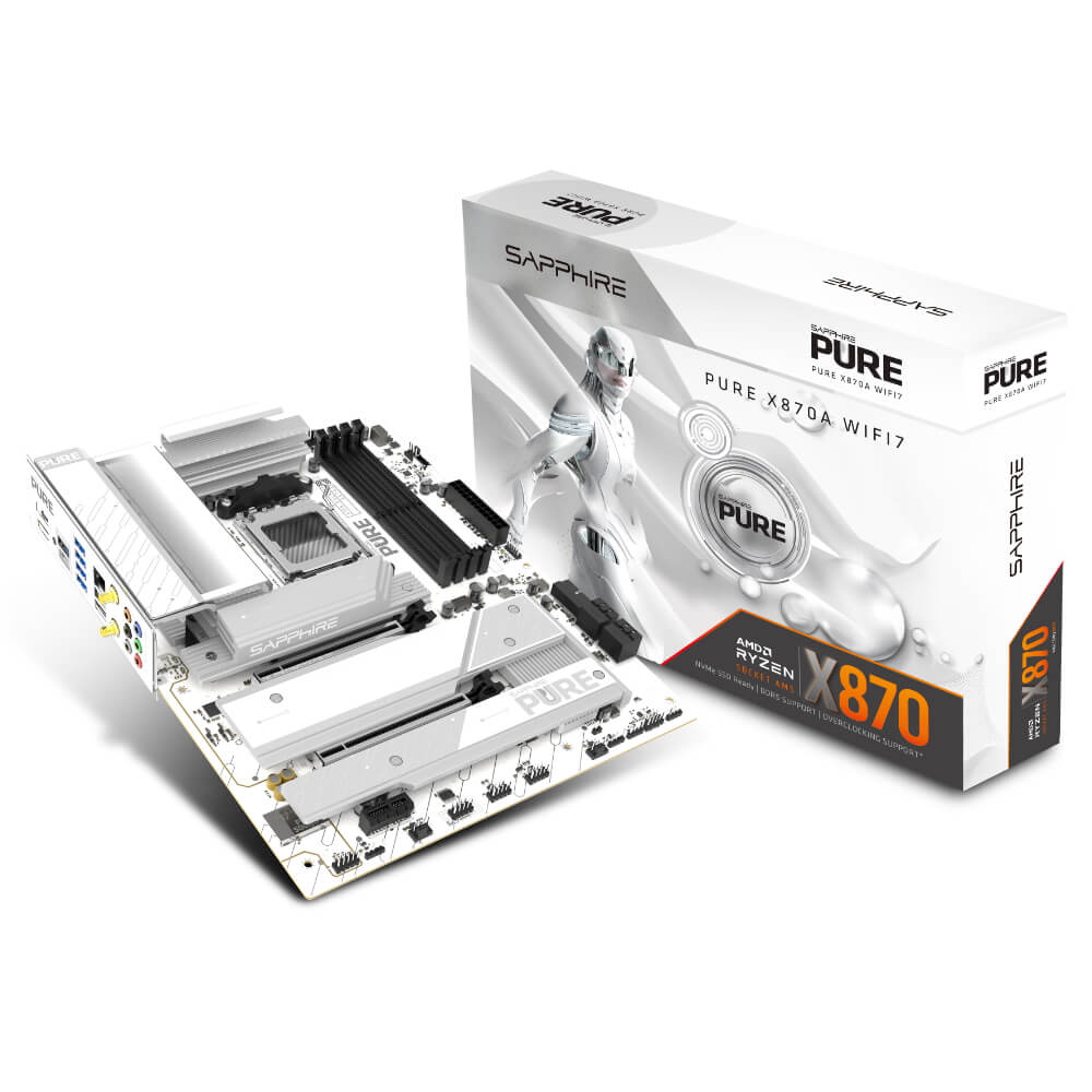SAPPHIRE PURE X870A WIFI7 H1 SAPPHIRE PURE X870A WIFI 7 - Socket AM5