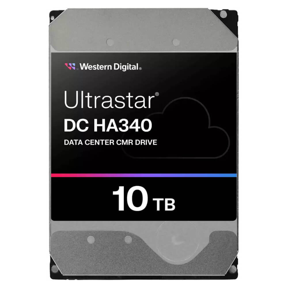 WD Ultrastar HA340 10TB H1 Western Digital Enterprise Ultrastar DC HA340 10TB - 3.5Inch 7200RPM 6Gb/s SATA 512MB Hard Drive (WUS721210BLE6L4)