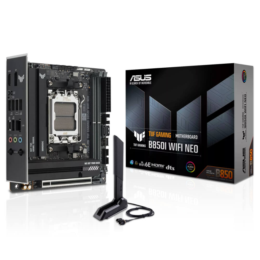 ASUS TUF GAMING B850I WIFI NEO H1 ASUS TUF GAMING B850I WIFI NEO - Socket AM5
