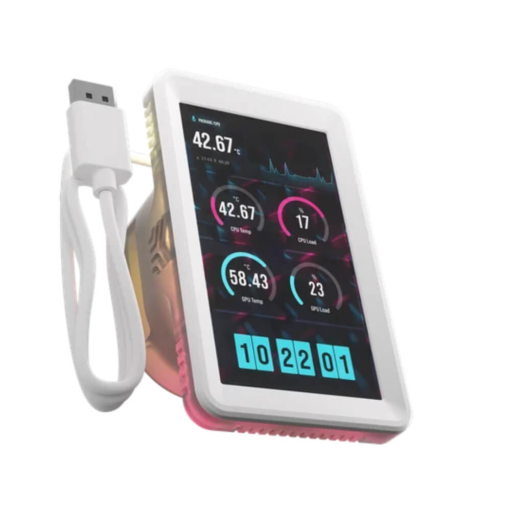 Corsair iCUE LINK 5 LCD Module white H1 Corsair CUE LINK 5-inch LCD Screen Module - 5 inch HD IPS | 60Hz | White