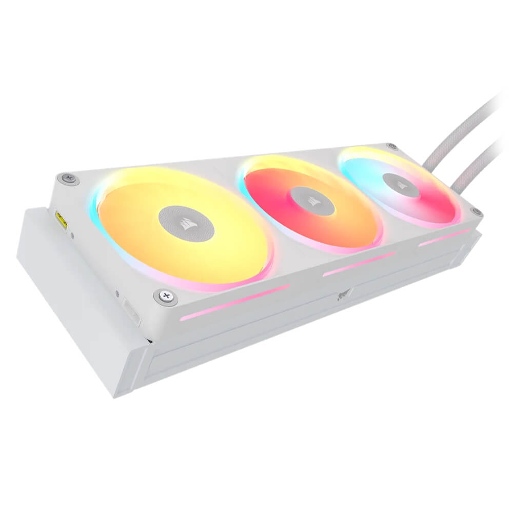 Corsair iCUE LINK TITAN II 360 RX RGB White H2 Corsair iCUE LINK TITAN II 360 RX RGB White - 360mm Liquid CPU Cooler - Ảnh 2