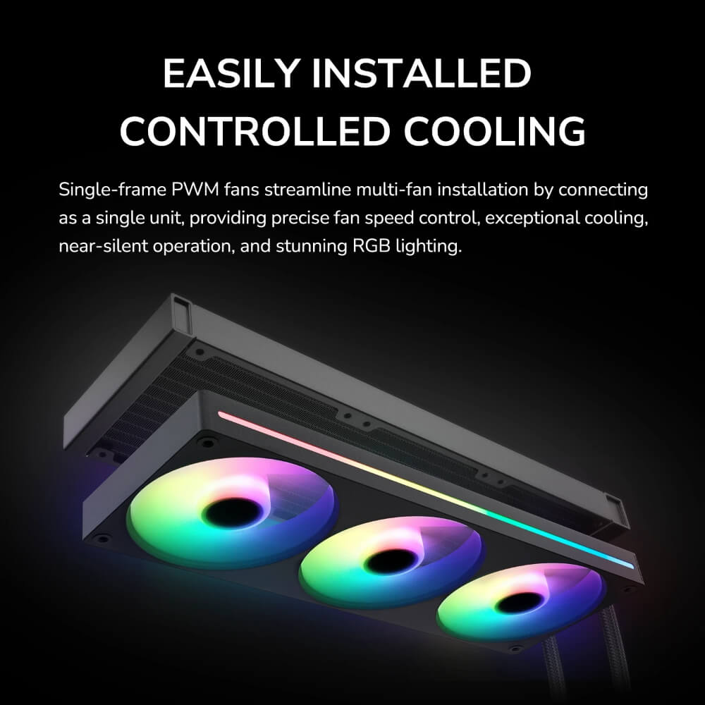 Cougar POSEIDON VISTEK PRO ARGB 360 H4 Cougar POSEIDON VISTEK PRO ARGB 360 White - 360mm Liquid Cooler - Ảnh 8