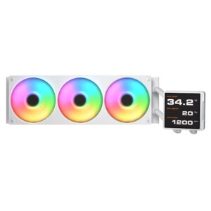 Cougar POSEIDON VISTEK PRO ARGB 360 WHITE H2 Cougar POSEIDON VISTEK PRO ARGB 360 White - 360mm Liquid Cooler