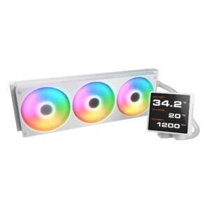 Cougar POSEIDON VISTEK PRO ARGB 360 WHITE H3 Cougar POSEIDON VISTEK PRO ARGB 360 White - 360mm Liquid Cooler