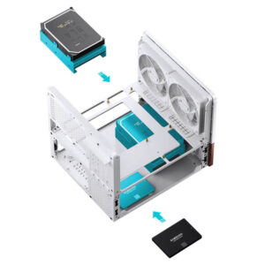 Jonsbo V12 White - M-ATX Case - Ảnh 7