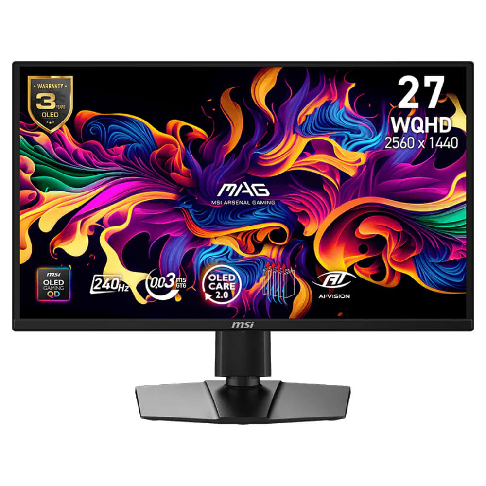 MSI MAG 272QP QD OLED X24 H1 MSI MAG 272QP QD-OLED X24 - 27 inch WQHD QD-OLED | 240Hz | 0.03ms | USB Type-C | Gaming Monitor