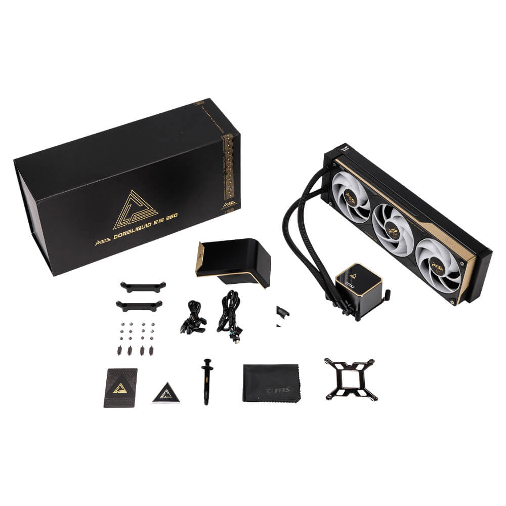 MSI MEG CORELIQUID E15 360 H9 MSI MEG CORELIQUID E15 360 - 360 AIO Liquid Cooler - Ảnh 9