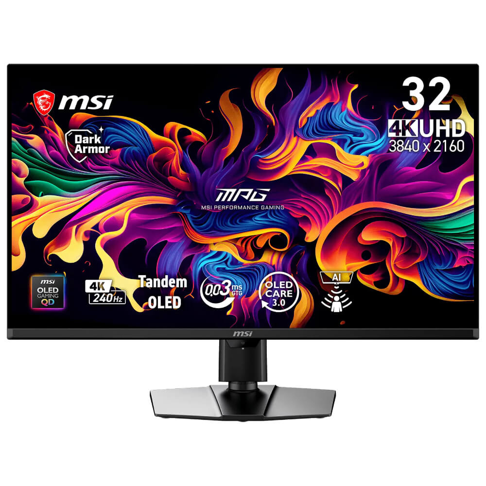 MSI MPG 322UR QD OLED X24 H1 MSI MPG 322UR QD-OLED X24 - 32 inch UHD QD-OLED | 240Hz | 0.03ms | Type-C | Gaming Monitor