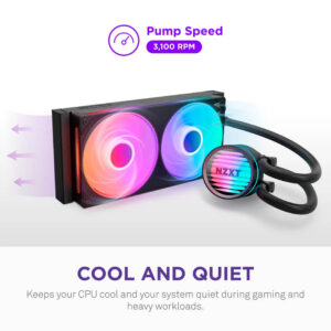 NZXT Kraken Core 240 RGB - 240 mm RGB AIO Liquid Cooler