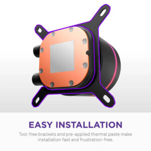NZXT Kraken Core 240 RGB - 240 mm RGB AIO Liquid Cooler