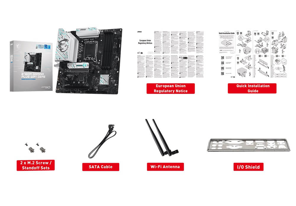 b760m gaming plus wifi gen5 accessory MSI B760M GAMING PLUS WIFI GEN5 - Socket 1700