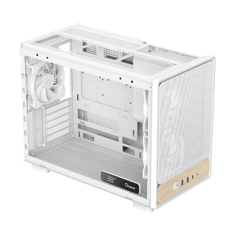 Ocypus Delta C40 Digital White H4 Ocypus Delta C40 Digital White - Mini-Tower Compact M-ATX Chassis - Ảnh 4